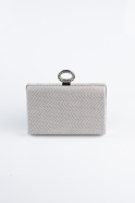 Abendtasche Platin SH862