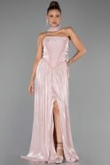 Abendkleid Lang Chiffon Puder ABU6531