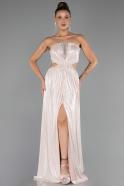 Abschlusskleid Lang Puder ABU6127