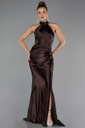 Abschlusskleid Lang Braun ABU6537