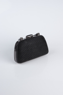 Abendtasche Gemustert Schwarz SH839