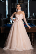 Abendkleid Lang Lachs ABU6523