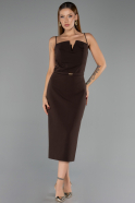 Partykleid Midi Braun ABK2687