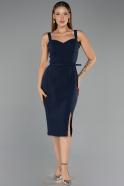Partykleid Midi Marineblau ABK2688