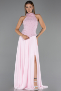 Abendkleid Lang Chiffon Puder ABU6550