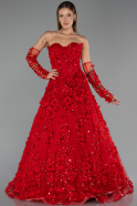 Abendkleid Lang Rot ABU5658