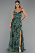 Abschlusskleid In Übergröße Lang Grün ABU6558