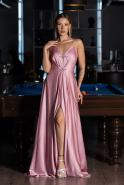 Abendkleid Lang Satin Puder ABU6553