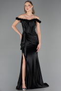 Abendkleid Lang Schwarz ABU6565