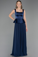 Abendkleid Lang Chiffon Marineblau ABU6568
