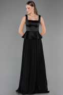 Abendkleid Lang Chiffon Schwarz ABU6568
