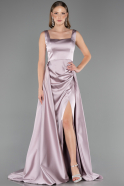 Abschlusskleid Lang Satin Altrosa ABU6572