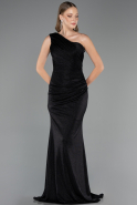 Abendkleid Lang Schwarz ABU6579