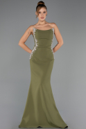 Abendkleid Lang Khaki ABU6374