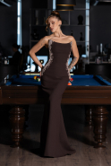 Abendkleid Lang Braun ABU6374