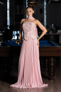 Abendkleid Lang Chiffon Puder ABU6436