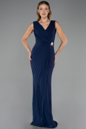 Abendkleid Lang Marineblau ABU6524