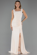 Abendkleid Lang Beige ABU6552
