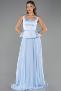 Abendkleid Lang Chiffon Eisblau ABU6568
