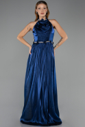 Abschlusskleid Lang Chiffon Marineblau ABU6614