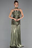 Abschlusskleid Lang Chiffon Khaki ABU6643