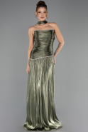 Abschlusskleid Lang Chiffon Khaki ABU6644