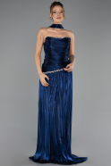 Abschlusskleid Lang Chiffon Marineblau ABU6644