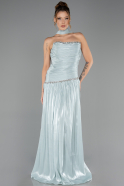 Abschlusskleid Lang Chiffon Minzgrün ABU6644