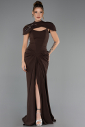 Abendkleid Lang Braun ABU6645