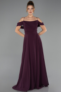 Abendkleid in Übergröße Lang Chiffon Violette ABU6646