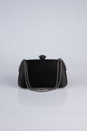 Abendtaschen Satin Schwarz SH860