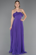 Abschlusskleid Lang Chiffon Violette ABU4866