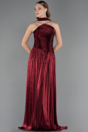 Abschlusskleid Lang Chiffon Weinrot ABU6666