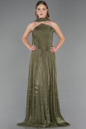Abschlusskleid Lang Chiffon Khaki ABU6666