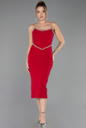 Partykleid Midi Rot ABK2702