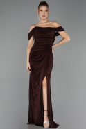 Abendkleid Lang Braun ABU6696