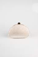 Abendtasche Gemustert Gold V513
