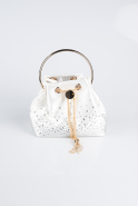 Abendtaschen Satin Perlmutt V433