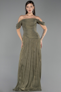 Abschlusskleid Lang Chiffon Khaki ABU6602
