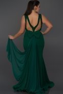 Großes Abendkleid Smaragdgrün F1654