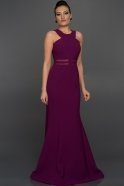 Abendkleid im Meerjungfrau-Stil Lang Violette ABU047