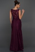 Abendkleid im Meerjungfrau-Stil Lang Violette ABU132