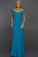 Langes Abendkleid Blau ST4010