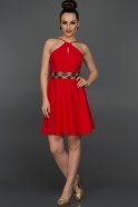 Kurzes Abendkleid Rot AR36922