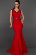Langes Abendkleid Rot AN2355