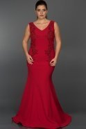 Langes Kleid in Übergröße Rot GG6906