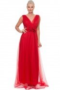 Langes Abendkleid Rot AN2350