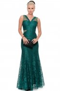 Langes Abendkleid Smaragdgrün J1181