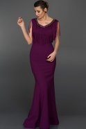 Langes Abendkleid Violett W6022