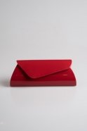 Patent Leder Portfolio Taschen Rot V455-01